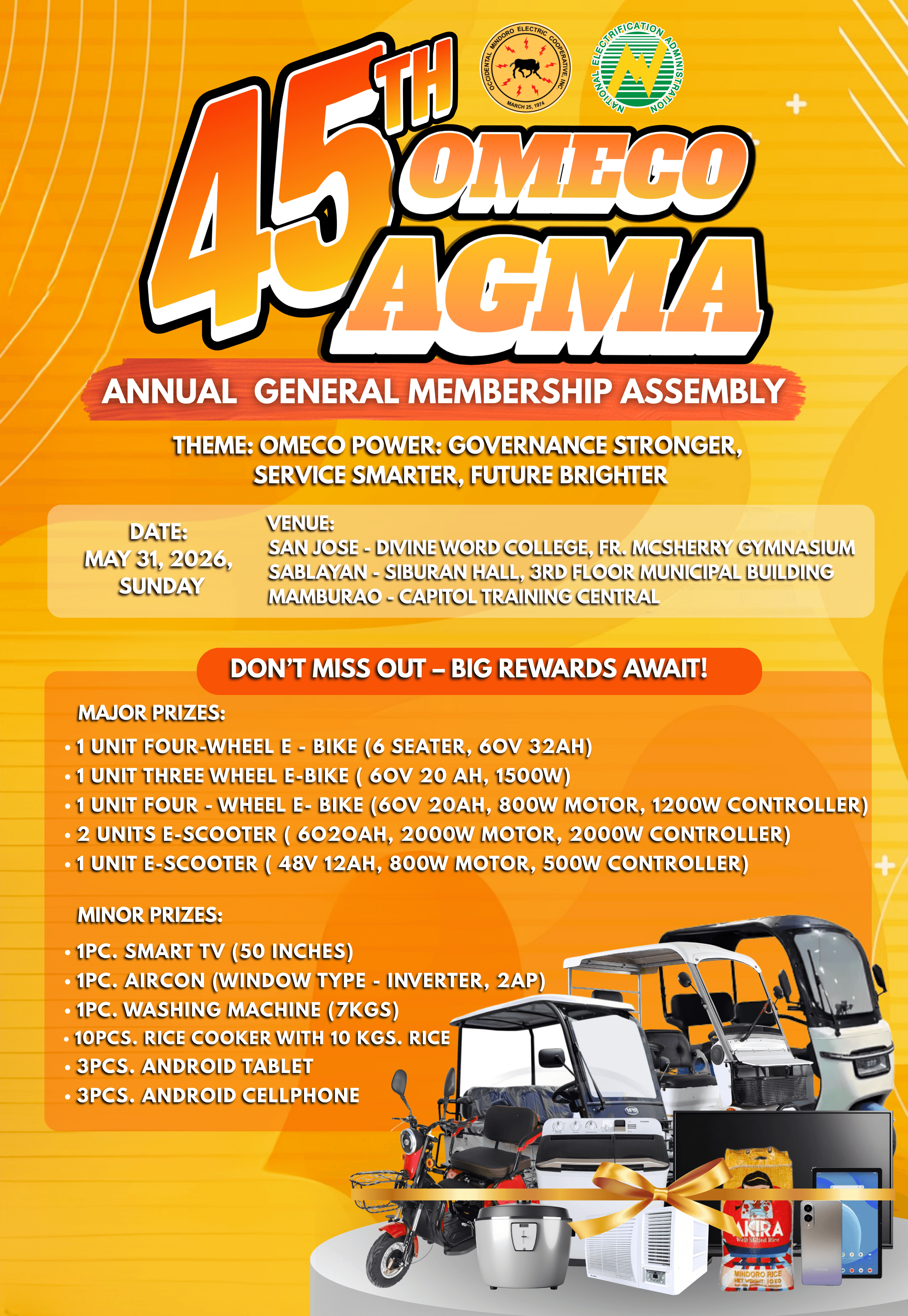 OMECO 45th AGMA Banner